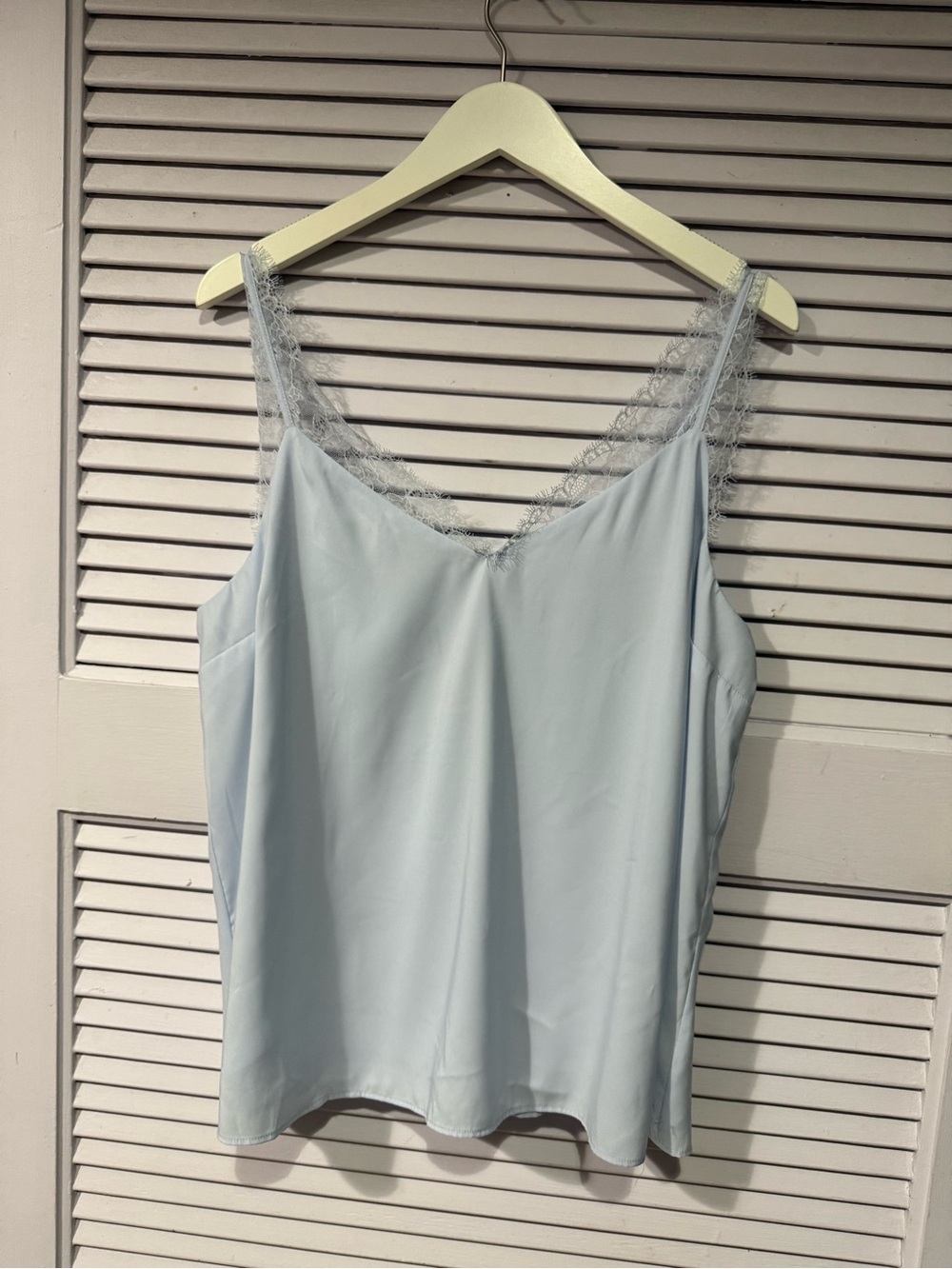 NWT Express  Blue Lace-Trim  Cami top large